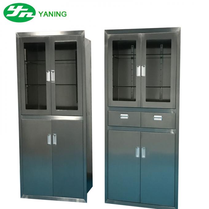 Anti Bacterial Stainless Steel Medical Cabinet Furniture For