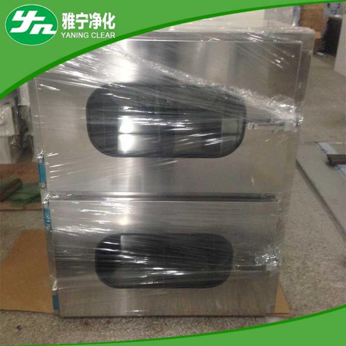 Static Material Transfer Window Mirror Surface Cleanroom Pass Box Static Transfer Window 600*600*600mm ...