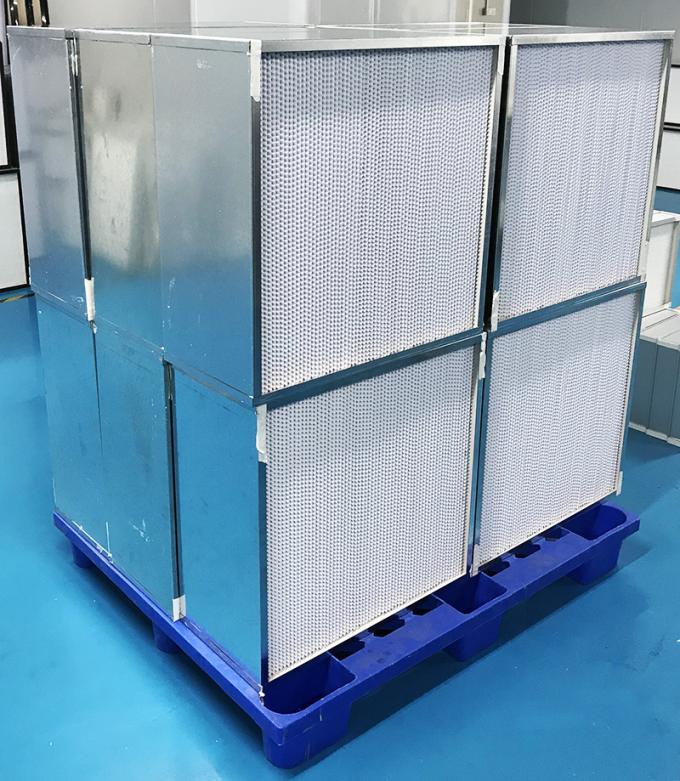 Cleanroom Hepa Air Filter En 1822 Iso 29463 Deep Pleat