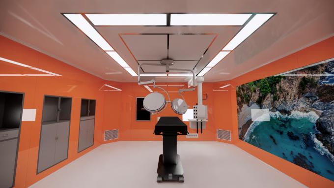 Operation Room Control Panel YANING Medical MOT Solution Modular Operating Room with HEPA Filter ...