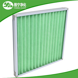 Covering Wire Pre Air Filter Mini G4 Pleated Panel Filter With Aluminum Frame