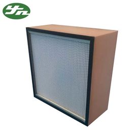 Wooden Frame Deep Pleated Hepa Filter Paper Separator 1500m³/h Air Volume For Clean Room