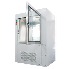 Hepa / Pre Fliter Cleanroom Pass Box High Efficiency With Air Shower Nuzzles