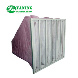 HVAC System Polyester Pocket Air Filter Bag M6-M9 3200m³/h Air Volume Galvanized Sheet Frame