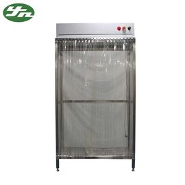 Laminar Flow Wardrobe Clean Room Garment Cabinet With Anti Static Curtain Soft Wall
