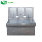 Hospital Foot Operated Hand Wash Sink Stainless Steel 304 Maretial With Soap Box