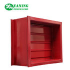 Mechanical Switch Red Aluminum Return Air Grille With Adjustable Opposed Blade Damper
