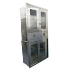 Hospital Furniture Instrument Stainless Steel Medical Cabinet With Solid Structure