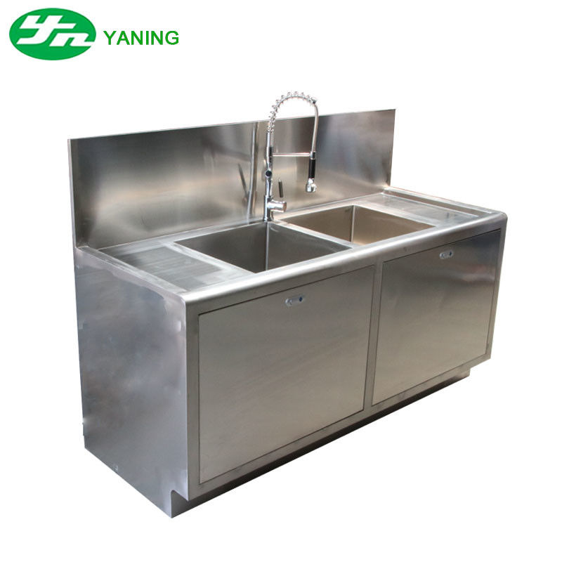 Two Basin Laboratory Medical Grade Stainless Steel Sinks