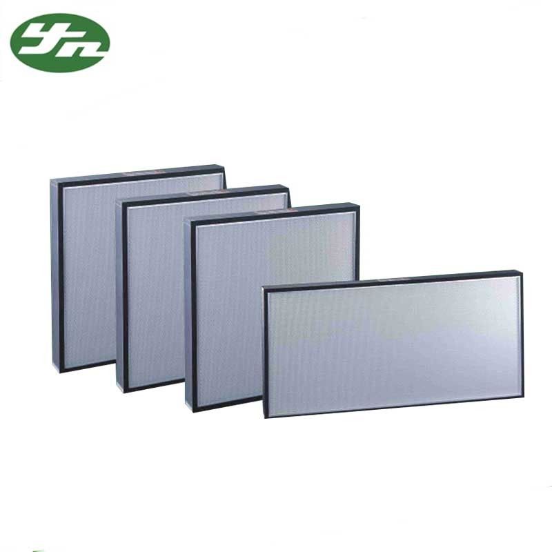 Mini Pleat HEPA Air Filter Galvanized Sheet Frame For Ventilation System