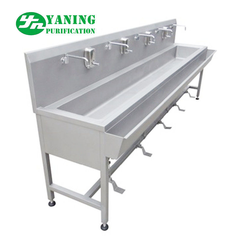 Foot Operated Stainless Steel Hand Wash Basin Sink For