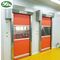 Automatic Cargo Air Shower Tunnel With Red PVC Rolling Up Fast Shutter Door