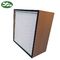 High Capacity Deep Pleated Hepa Filter 2500m³/h Air Volume With Wooden Frame