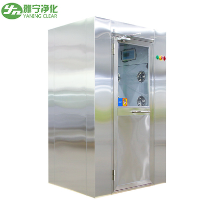 2 Blow Sides Cleanroom Air Shower Unit Stianless Steel 304 With Combination Lock
