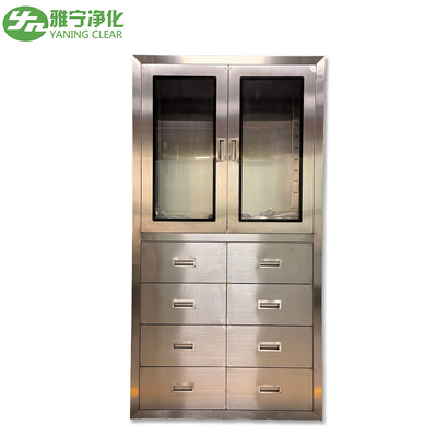 Ce Iso 304 Stainless Steel Medical Cabinet With Drawers