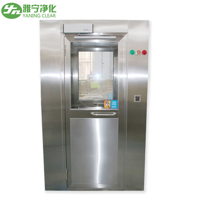 YANING Factory Cleanroom Air Shower Stainless Steel Air Shower With Single Swing Door