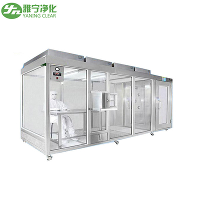 YANING GMP Standard ISO5 Modular Clean Room Soft and Hard Wall Clean Room Clean Booth
