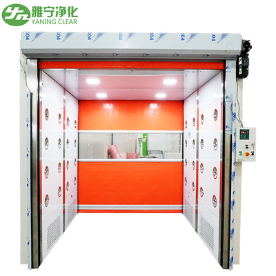 Rolling Door Cargo Air Shower Room Pass Thru Box For Clean Room Accessories