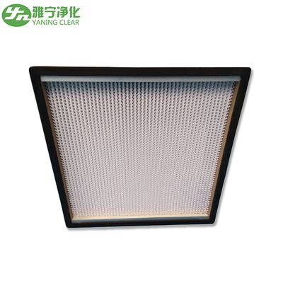 High Efficiency HEPA Media Filter / Glass Filter With Sandwich Wooden Board Frame