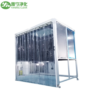 PMMA Hardwall Pharmaceutical Weighing Booth With Anti - Static Curtain Door