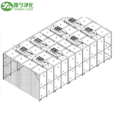 Class 10000 Dispensing Downflow Booth Clean Room Cabinets For Granulators