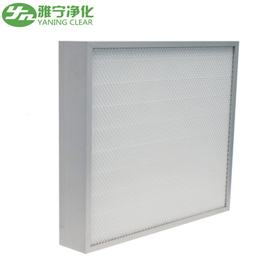 Aluminum Frame Custom Air Filters , Polyurethane Sealed H14 HEPA Filter