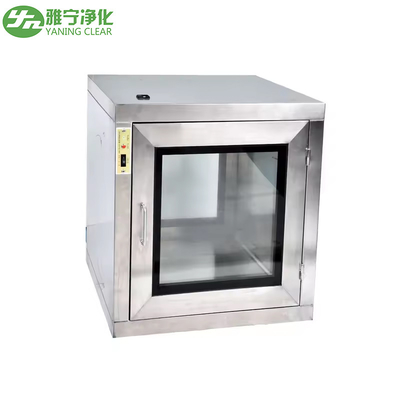 Stainless Steel Pass Box External Door / Embedded Door Cleanroom Pass Box