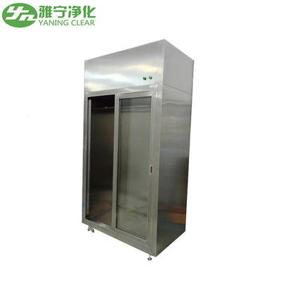 Lab Stainless Steel Clean Room Garment Cabinet With Pressure Gauge Wardrobe