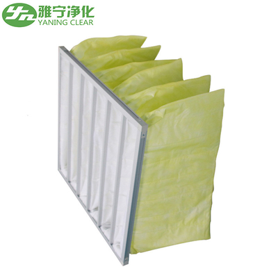 Folded Plate Pocket Air Filter F8 Medium Efficiency For Primary Filtration System