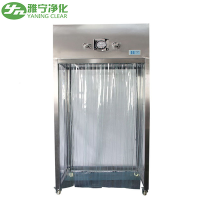 Stainless Steel Laminar Air Flow System Sampling Booth With Antistatic Curtain Door