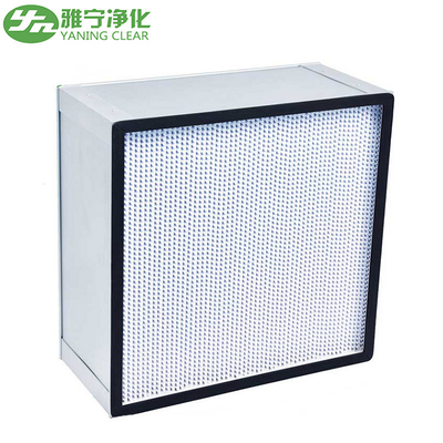Plastic Frame Mini Deep Pleated Hepa Filter Glass Fiber Media High Efficiency Air Filter