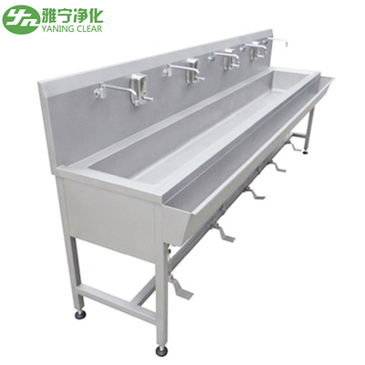 Foot Operated Stainless Steel Hand Wash Basin Sink For Laboratory / Operating Theatre