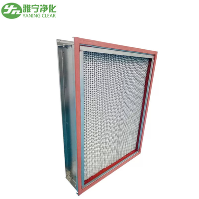 Glass Fiber Media HEPA Air Filter Oven Equipment SS304 High Temperature Resistance