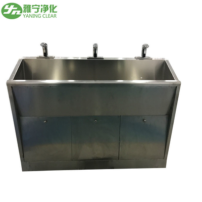 3 Person Multi Station Hand Wash Sinks , Industrial Stainless Steel Sink