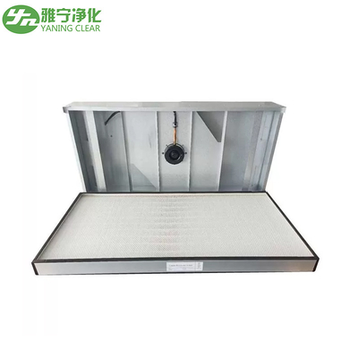 Clean Room Hepa Fan Filter Unit , Coil Filtered Exhaust Fan Aluminium Zinc Plate