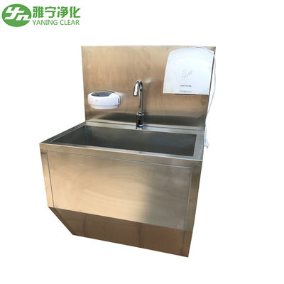 One Person Stainless Steel Medical Hand Wash Sink With Hand Dryer For Food Industry