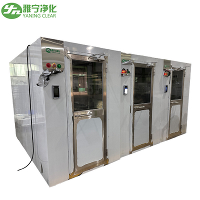 YANING Cleanroom Air Shower Room ISO14644 Standard Electric Interlock