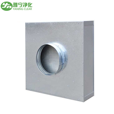 Disposable Clean Room Hepa Filter Box , Hepa Filter Ceiling Module Round Duct Interface
