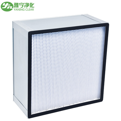 Customized Deep Pleated HEPA Filter Aluminum Frame For Food Industry