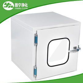 Powder Coat Steel Clean Rom Static Passbox With Mechanically Interlocked Structure