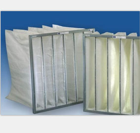 MERV 8-15 Medium Efficiency Pocket Air Filter 3200m³/H Air Volume , Frameless And Framed Bag