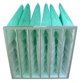 MERV 8-15 Medium Efficiency Pocket Air Filter 3200m³/H Air Volume , Frameless And Framed Bag