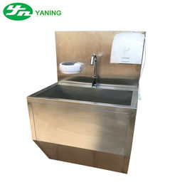 One Person Stainless Steel Medical Hand Wash Sink With Hand Dryer For Food Industry