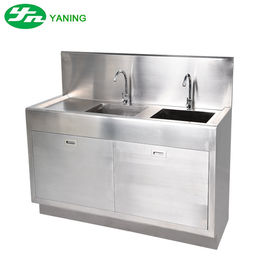 Lab Stainless Steel Double Hand Wash Sink Manual Operation Customized