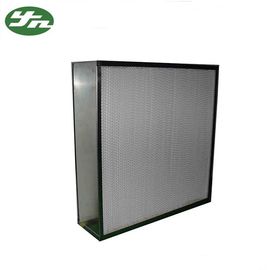 Deep Pleat HEPA Air Filter H10 - H14 Galvanized Steel Frame For Clean Room