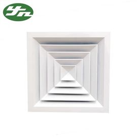 Custom Clean Room Ventilation , Aluminum Alloy Round / Square Ceiling Air Diffuser