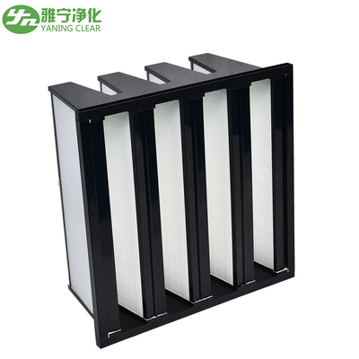 V Bank H10 Hvac Hepa Filter , Sub-  High Efficiency Air Filter 610*610*295mm