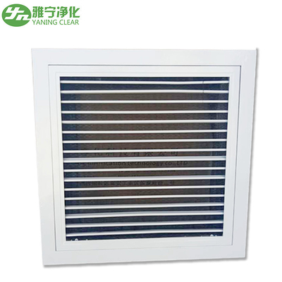 Aluminum Alloy Air Filter Grille Air Duct Diffuser With Nylon Mesh Primary Filter