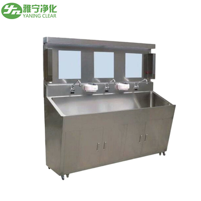 Rust-proof Hand Washing Surgical Scrub Sink Stainless Steel Material with Sensor Faucet for Hospital
