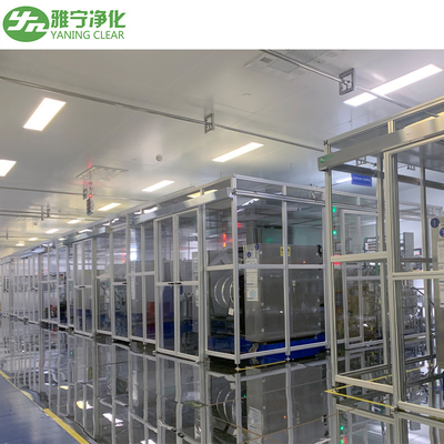 Customized Clean Booth Positive Pressure Modular FFU System with HEPA Filter Anti-Static Curtain